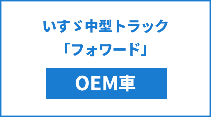 いすゞ中型トラック「フォワード」OEM車